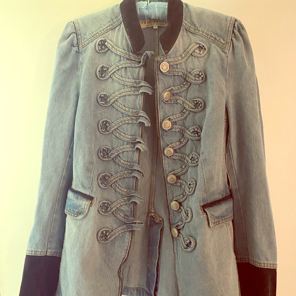 Denim Seamed And Structured Jacket 